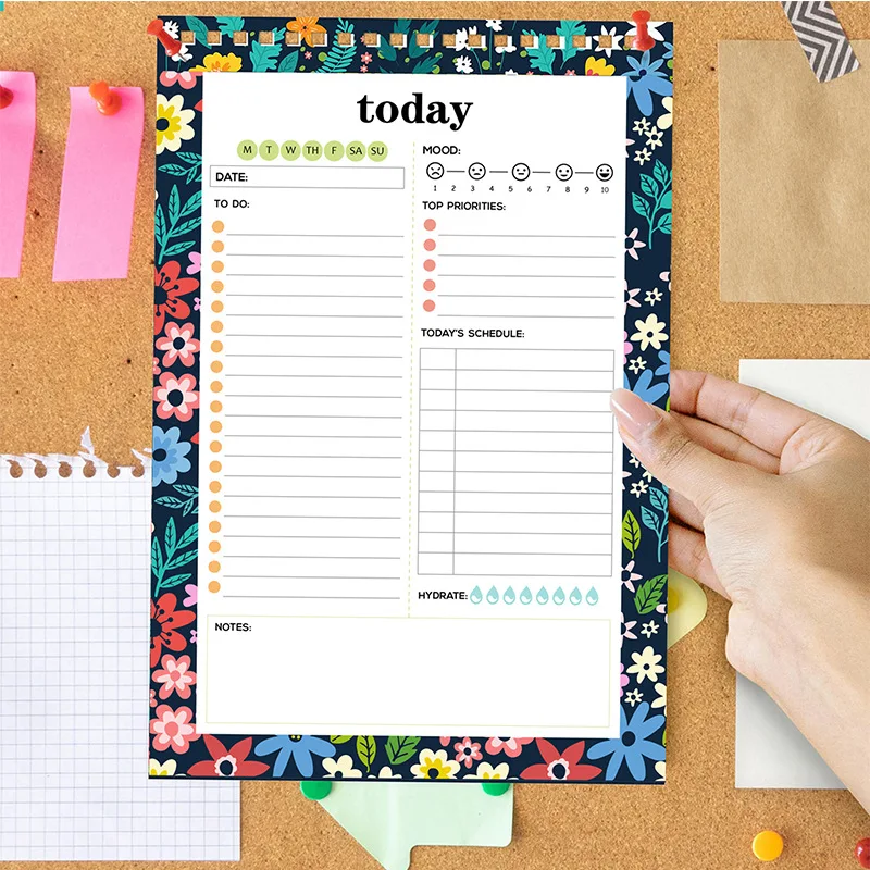 A5 Daily English Plan This Simple Schedule Time Management Plan This Memo Office Notebook