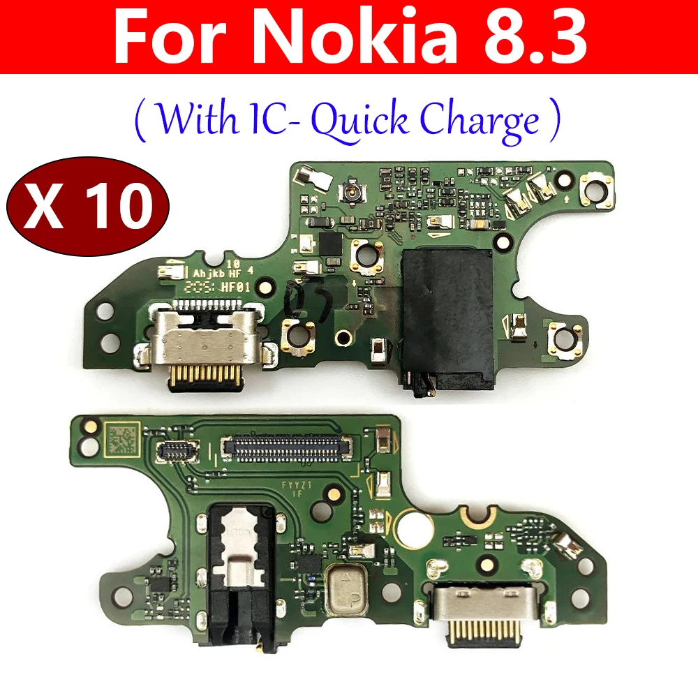 

10Pcs/Lot, Charger Board PCB Flex For Nokia 8.3 USB Port Connector Dock Charging Ribbon Cable