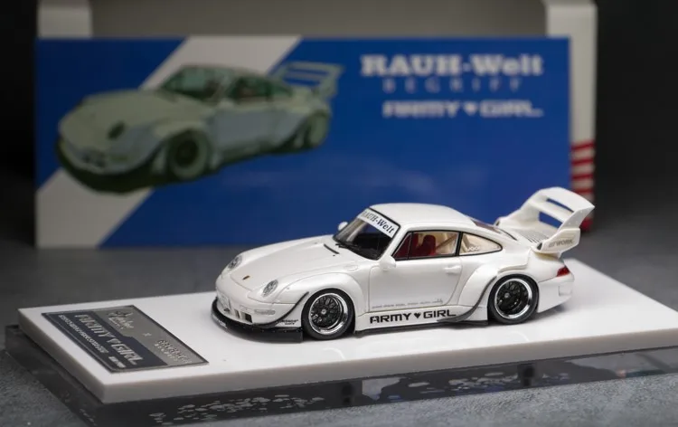 

Fuelme 1:64 RWB 993 911 Pearl white Diecast Model Car Resin