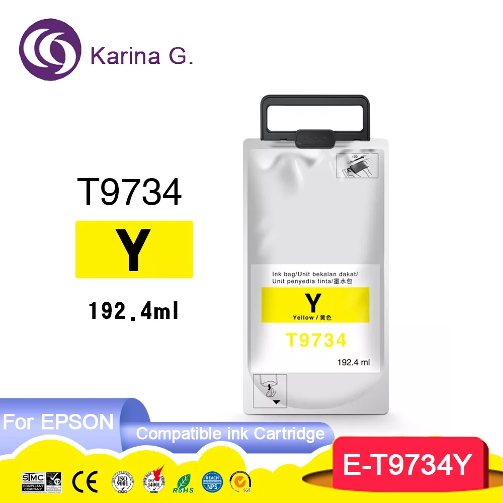 Imagem -06 - Premium Compatível Cor Inkjet Cartucho Bolsa de Tinta para Epson Wf-c 860 Wf-c 869 Series T973 T9731 T9732 T9733 T9734