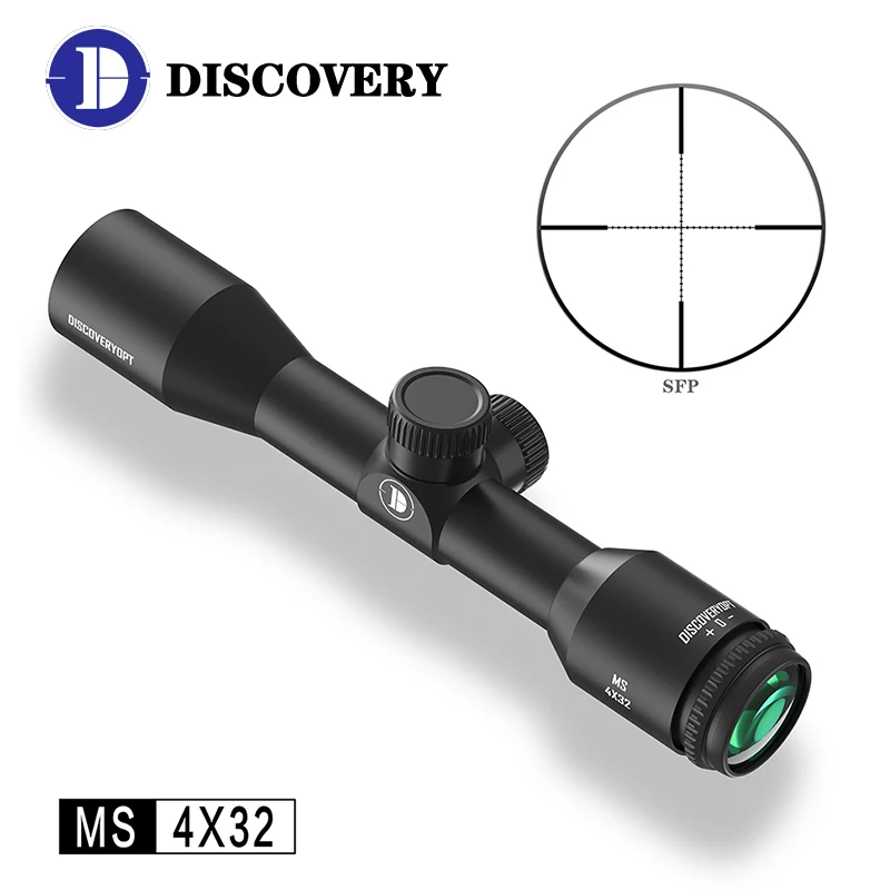 

Оптический прицел Discovery MS 4X32, компактный охотничий прицел с противоударными пружинами, 11/20 мм направляющая
