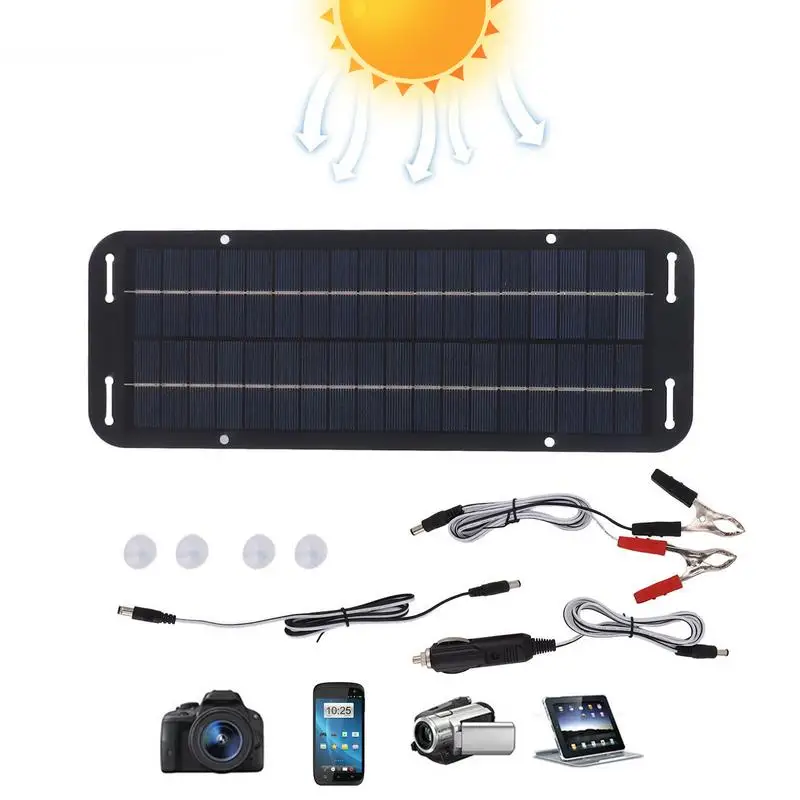 12V 20W Solar Trickle Charger Car Battery Maintainer Waterproof Solar Panel Charging Kit Solar Battery Charger For Cars