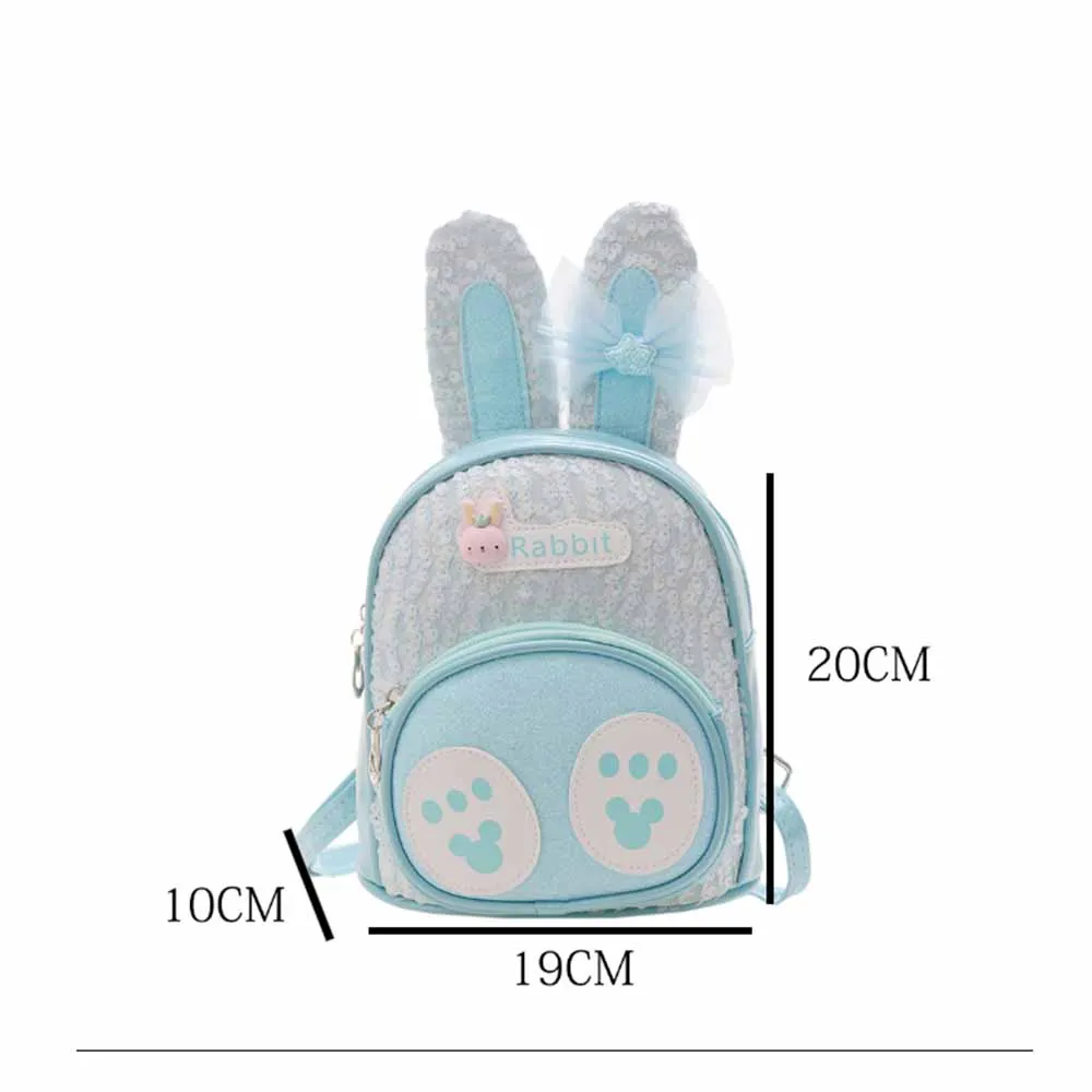 Personalized Name Bow Cartoon Kindergarten Backpack, Custom Embroidered Cute Sequin Outdoor Snack Bag, Christmas, Birthday Gifts