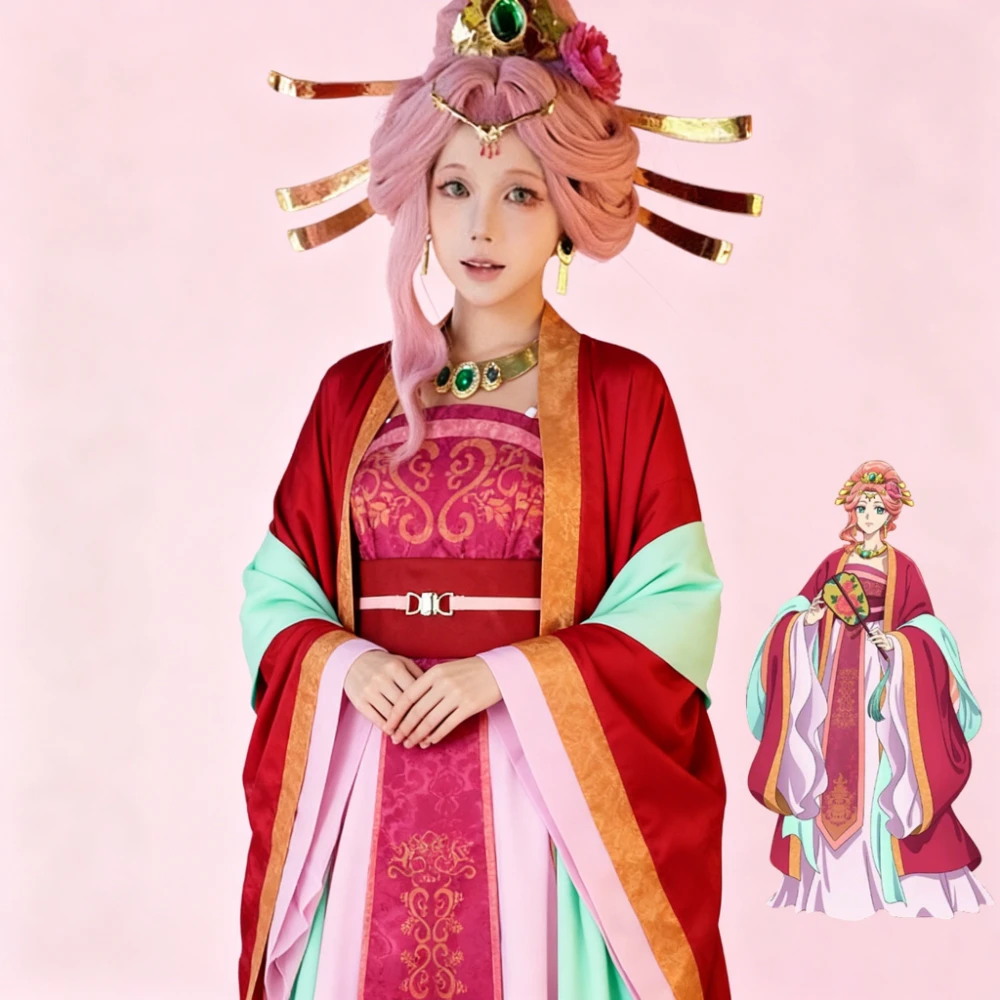 

Anime The Apothecary Diaries Gyokuyou Cosplay Costume Red Hanfu For Women Dress Roleplay Outfits Halloween Cos Convention Suit
