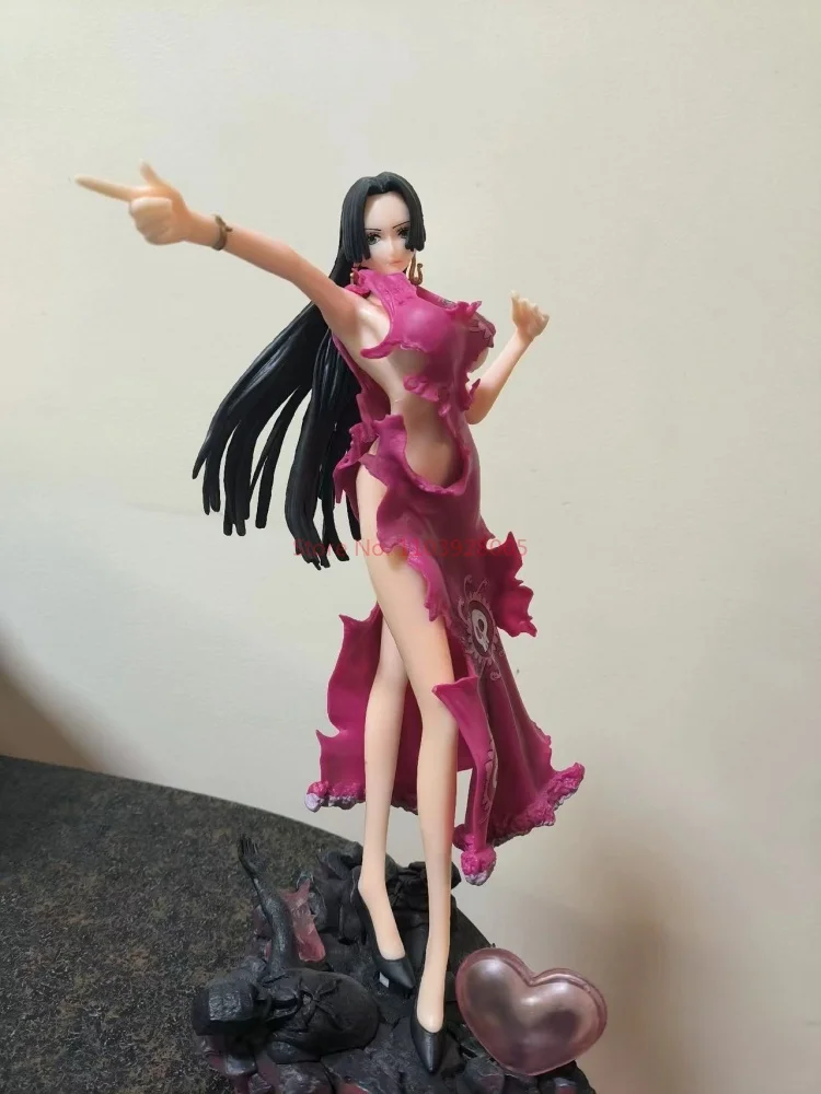 Figurine de Dessin Animé One Piece Boa Hancock en PVC de 30cm, Nouvelle Fille Sexy, Statue avec Lumière LED, Modèle Hentai Non fur sable