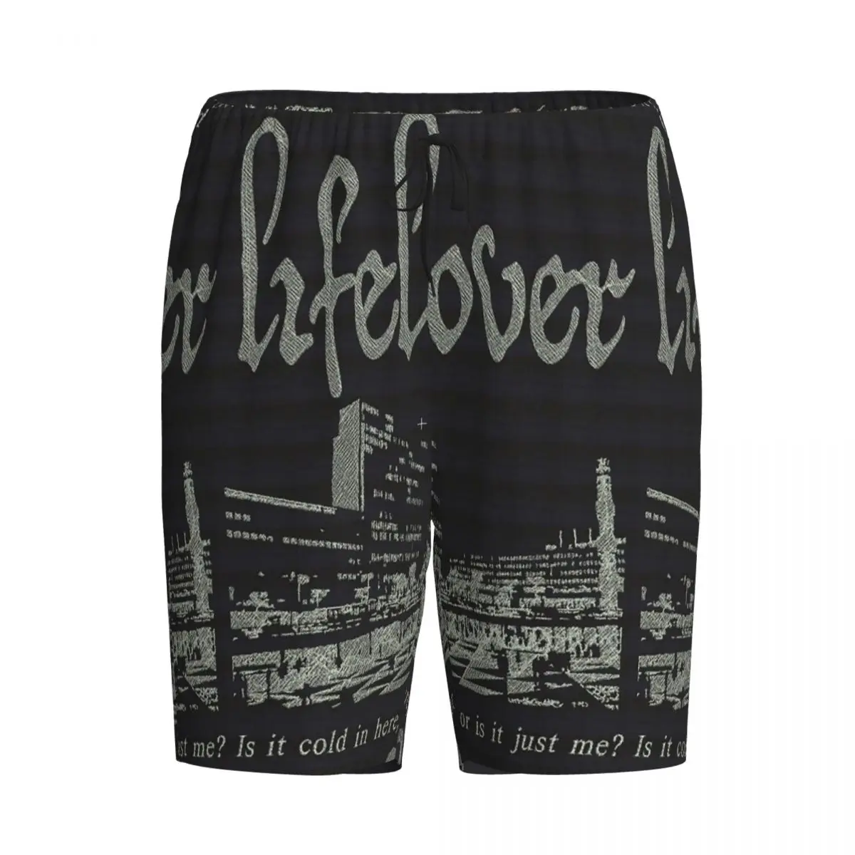 

Мужские пижамные шорты Lifelover Black Metal Band Depressive Rock Erotic Music, брюки для сна, домашняя одежда, нижняя часть пижамы