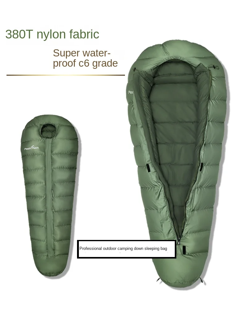 Down-Filled Sleeping Bag Outdoor Adult Camping