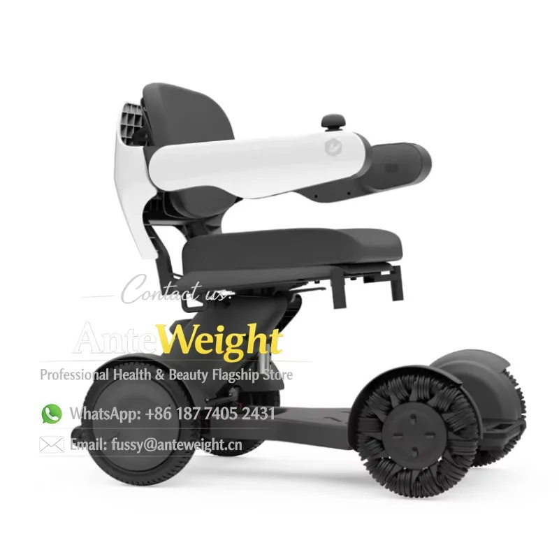 Luxury Smart Remote Control Quick Folding Portable Lightweight Intelligent Mobility Power Electric Wheelchair Automatic Elderly