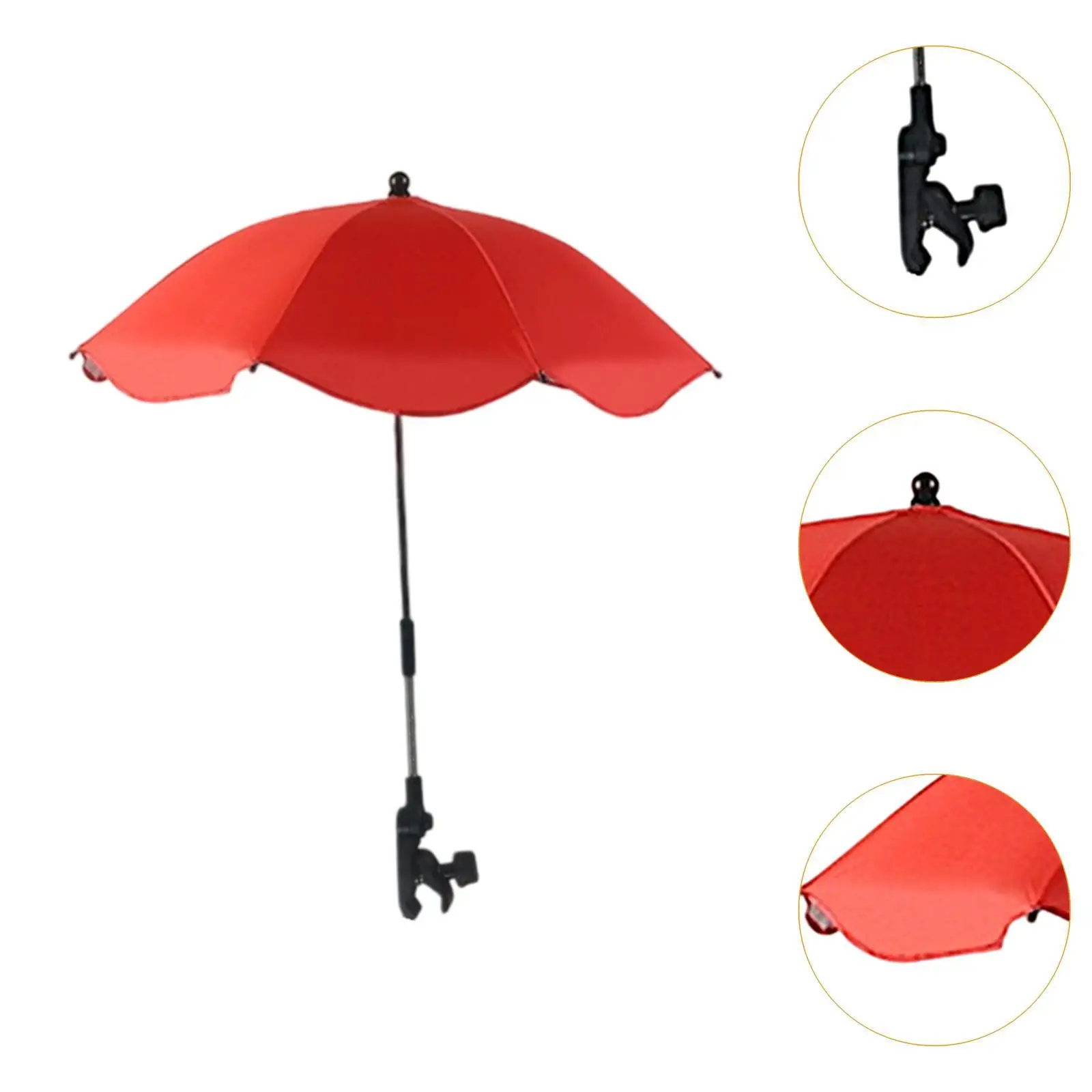 Sport Chair Parasols Stroller Umbrella Adjustable Clamp 360°Adjustable