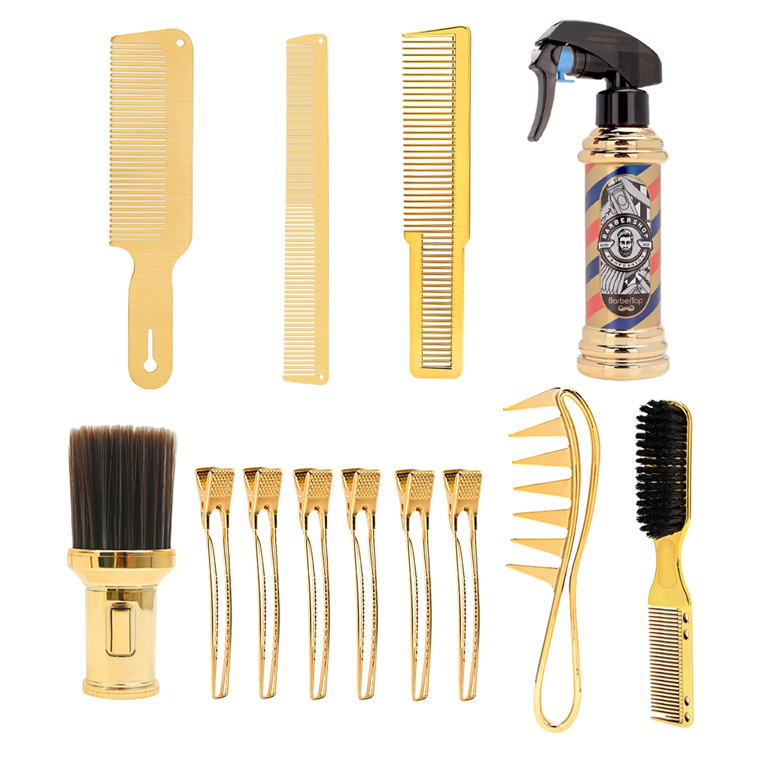 

13pcs Salon Hairdressing Supplies Set Professional Barber Spray Bottle Comb Brush Barbershop Hairdresser Haircut Tools Accessory