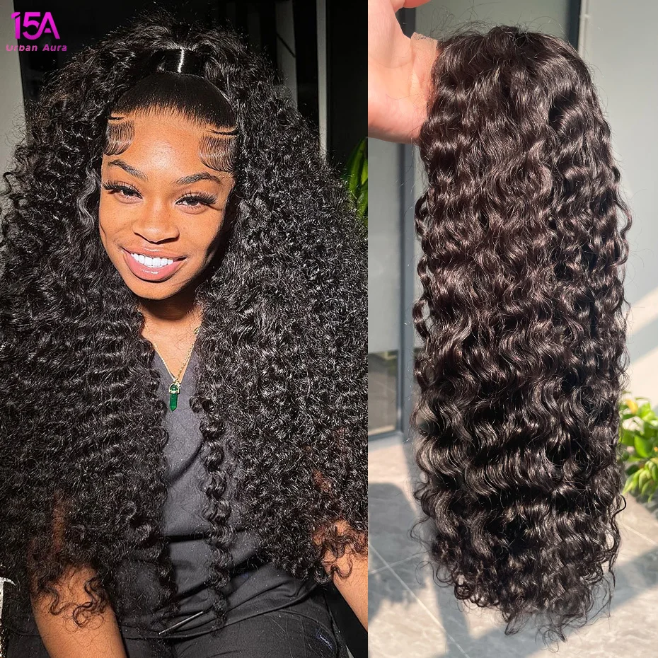 

Парик 5x5 Glueless Water Wave, готовый к носке, с кружевной передней частью 13x4, короткий боб, 100% натуральные волосы, Super Double Drawn, необработанные вьетнамские, плотность 250%