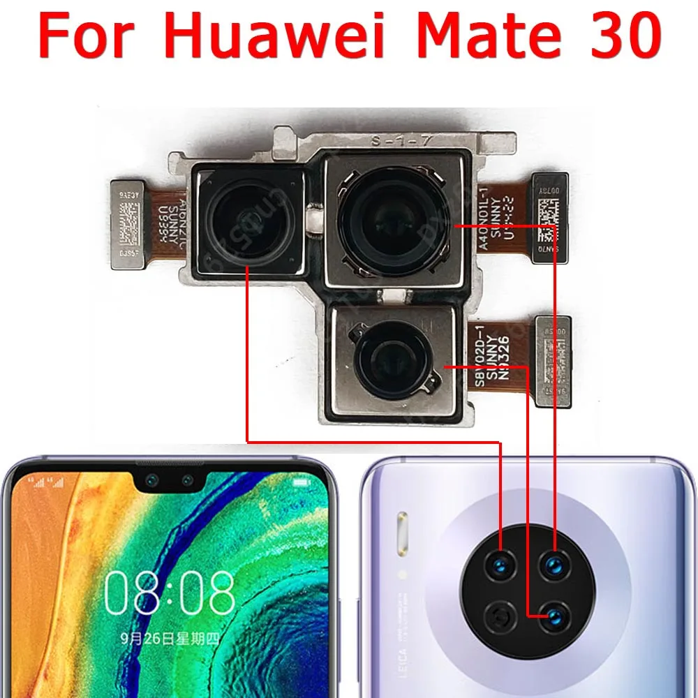 Rear Camera For Huawei Mate 8 9 10 Lite 20 30 40 Pro Back Camera Module Backside View Replacement Spare Parts