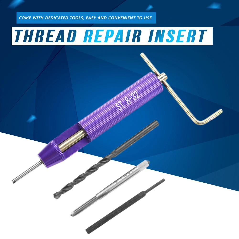 

50Pcs Threaded Insert Screw Thread Insert Stainless Steel Coiled Wire Helical Screw Thread Inserts Kit Imperial 8-32UNC x 1.5D