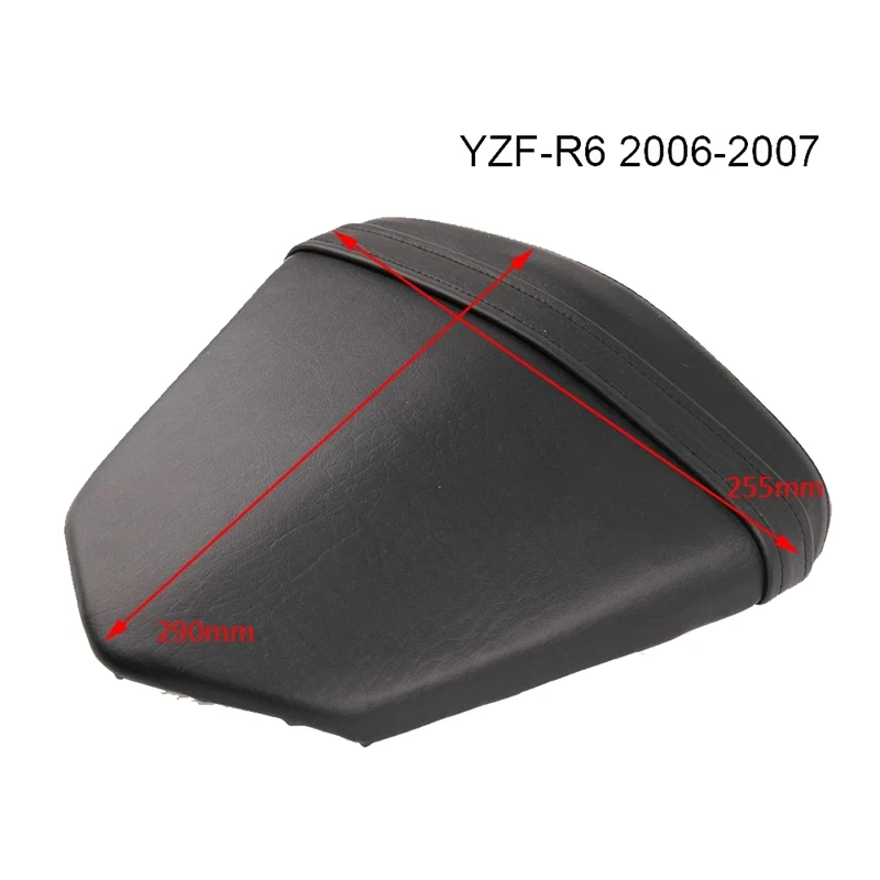 

Motorcycle Leather Rear Seat Cushion Rear Passenger Seat For Yamaha YZF-R6 YZF R6 2006 2007