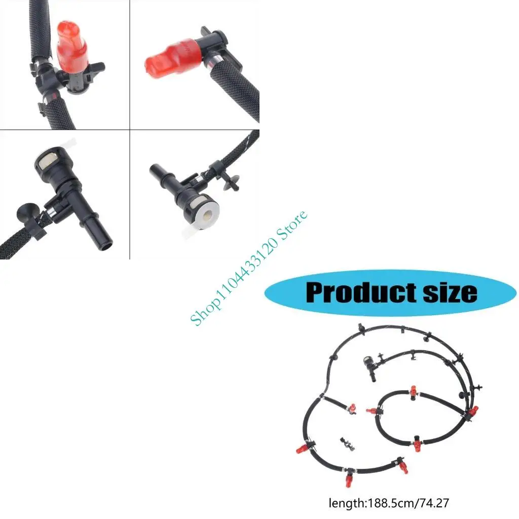 

0XXD Engine Hose Return Pipe for F-250 2011-2016 Injector Return Line Leak Line BC3Z9A564B BC3Z-9A564-A