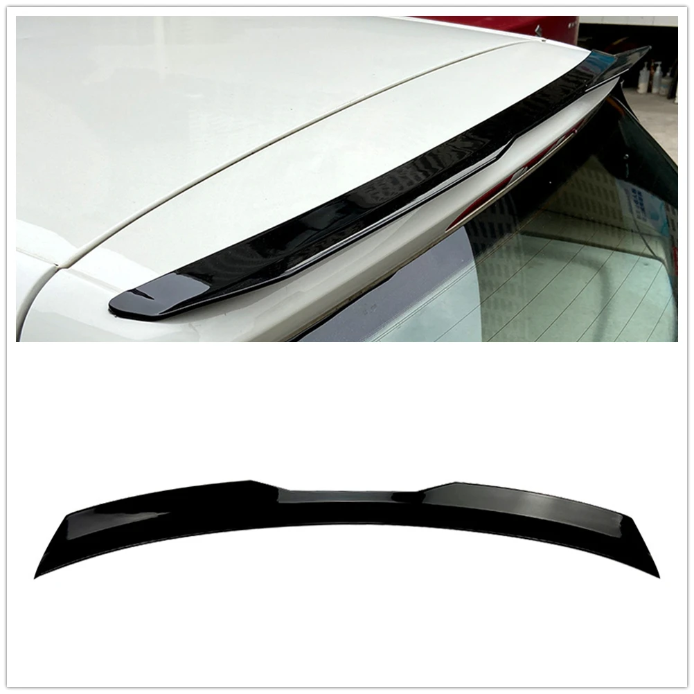 

Rear Spoiler Roof Wing For Volkswagen VW Golf 6 2008-2013 Black Car Body Tail Gate Flap Lid Trunk Window Trim Upper Splitter Lip