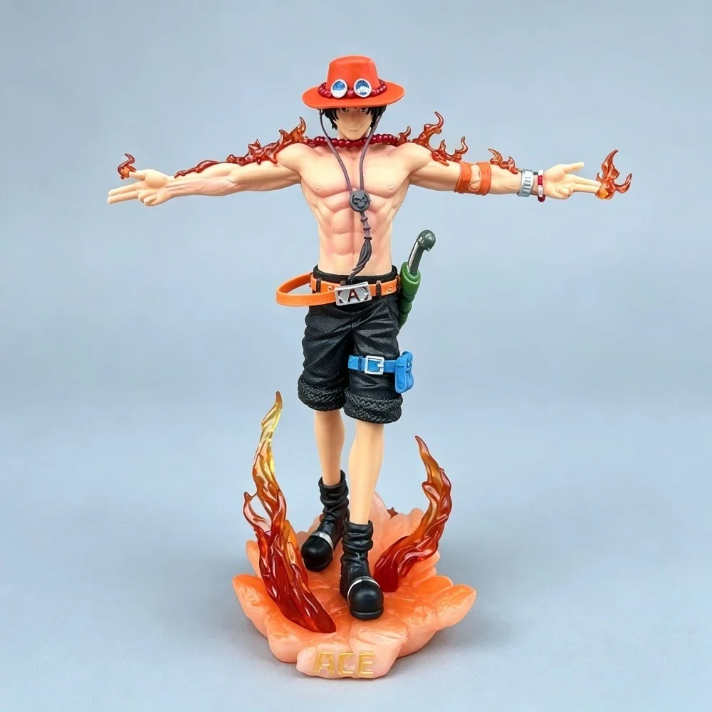 2026 ONE PIECE 27cm Figures Flame ACE Figure Collectible Decorations Anime Goods Toy Gift Christmas Present