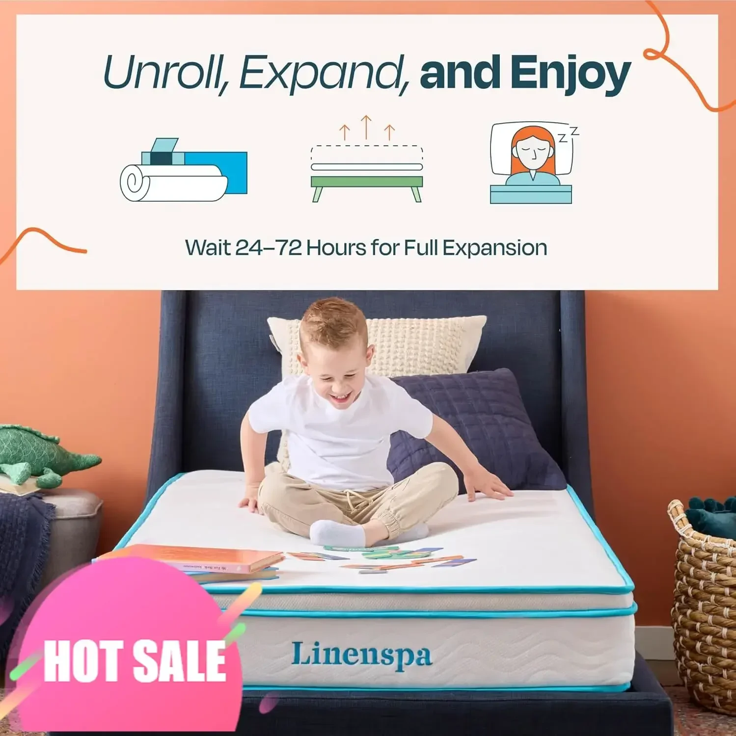 

Hot salesExclusive Offer 8 Inch Memory Foam and Innerspring Hybrid Mattress â€“ Twin Mattress â€“ Bed in a Box â€“ Medium Firm M