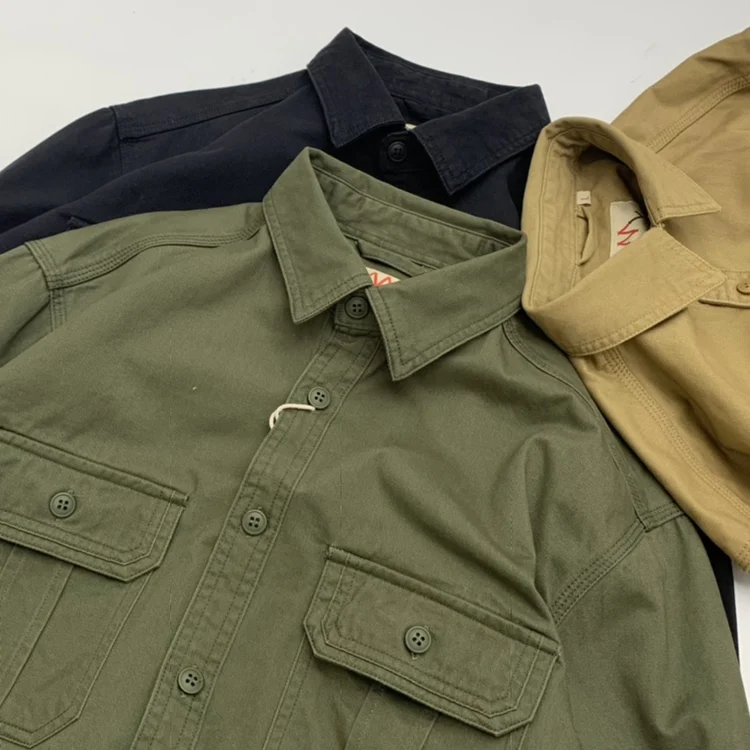 

Retro Japanese Sle Men's Workwear irt Pure Cotton Loose Fit Casual Long Sve Autumn Large Size Hong Kong Sle irt