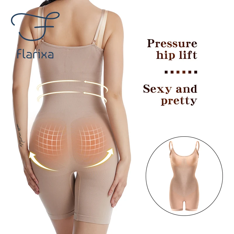 Flarixa Slimming Corset Woman Flat Belly Shapewear Women Full Body Shaper Seamless Butt Lifting Bodysuit Tummy Control Underwear