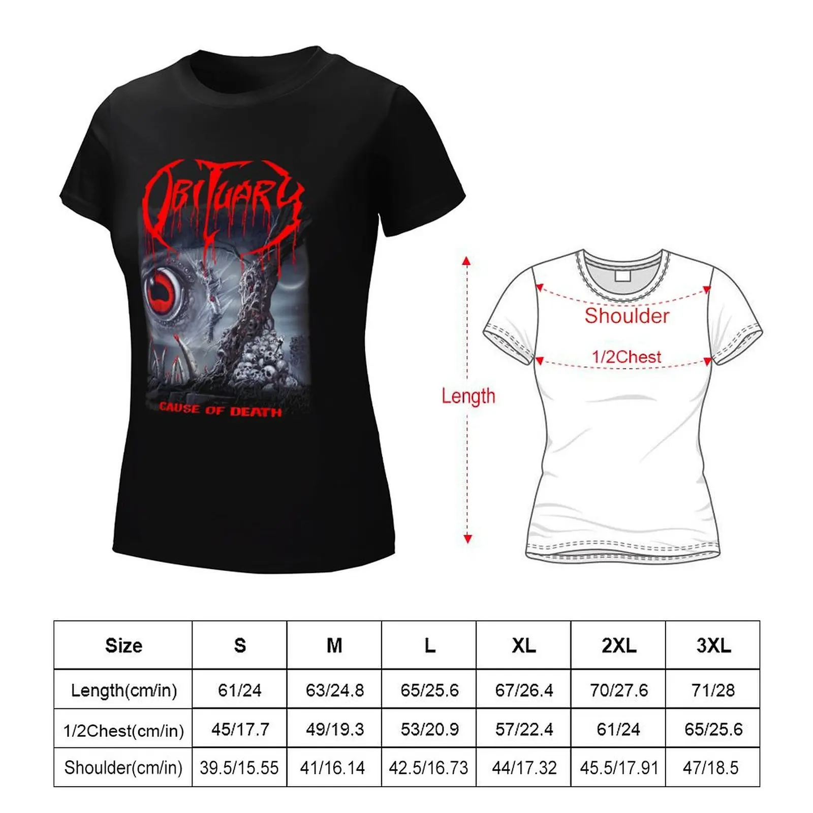 Obituary - Bring the Noise T-Shirt lady clothes Aesthetic clothing graphics graphic t-shirts for Women