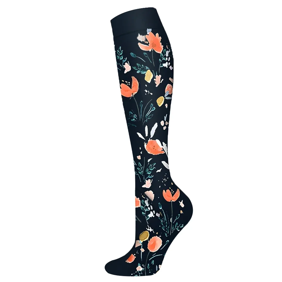 Kompressionsstrümpfe für Damen und Herren, Atmungsaktive Laufsocken, Drucksocken für Fußball, Erwachsenen-Edition, Netzdruck-Socken für Pflegepersonal – Detail 8
