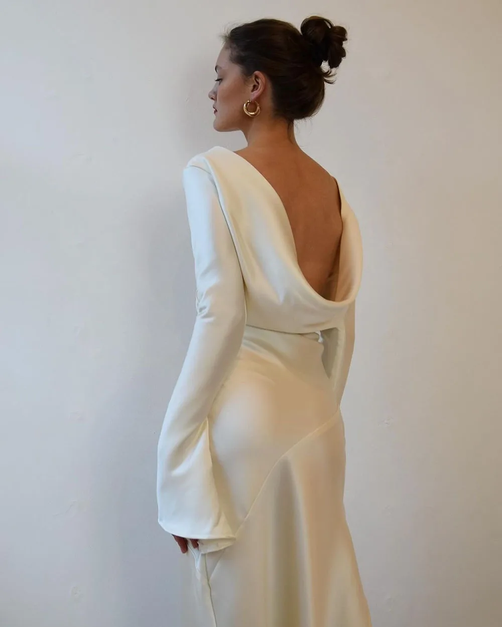 Suknie ślubne Msikoods dla kobiet 2026, długie, bez rękawów, proste suknie ślubne typu syrena z rozcięciem z boku, seksowne suknie na przyjęcie weselne.