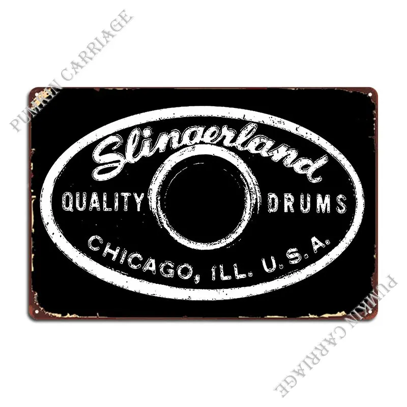 Slingerland Drums Metal Signs Customize Wall Plaque Customized Painting Plates Tin Sign Poster