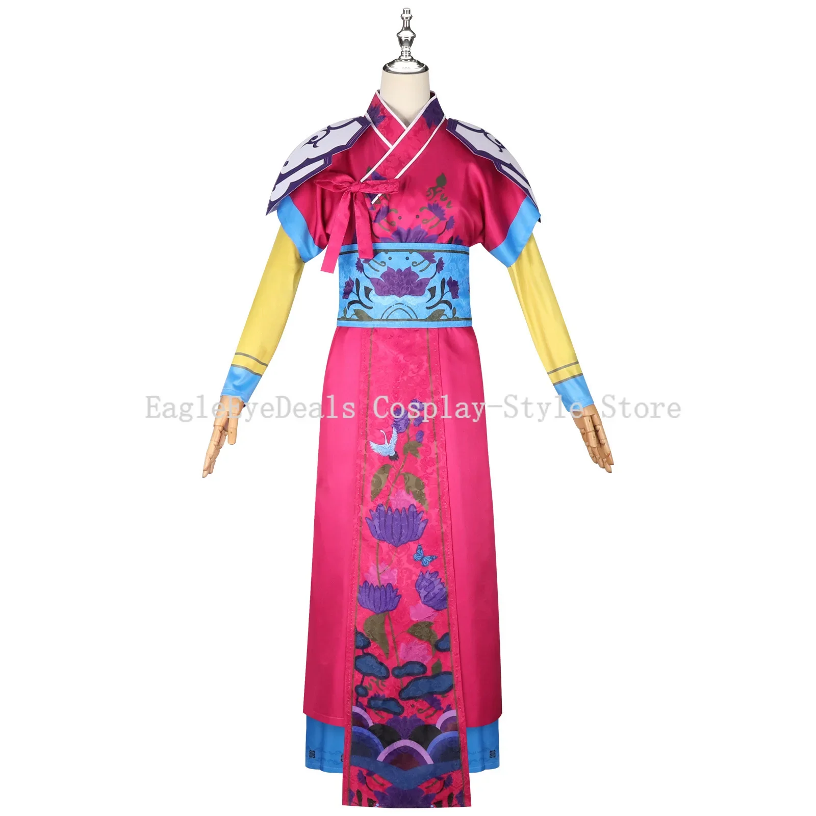 

S-XXL Kpop Охотник на демонов First Generation Huntrx Красное платье Косплей Костюм Традиционная одежда Хэллоуин Вечеринка Ролевой комплект Hanfu