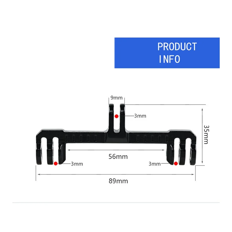 AS98-TOUK لكاميرا الحركة إضاءة دراجة هوائية جبل تمديد خارج الجبهة دراجة جبل المزدوج التوأم محول تركيب الدراجات عداد السرعة Bracke