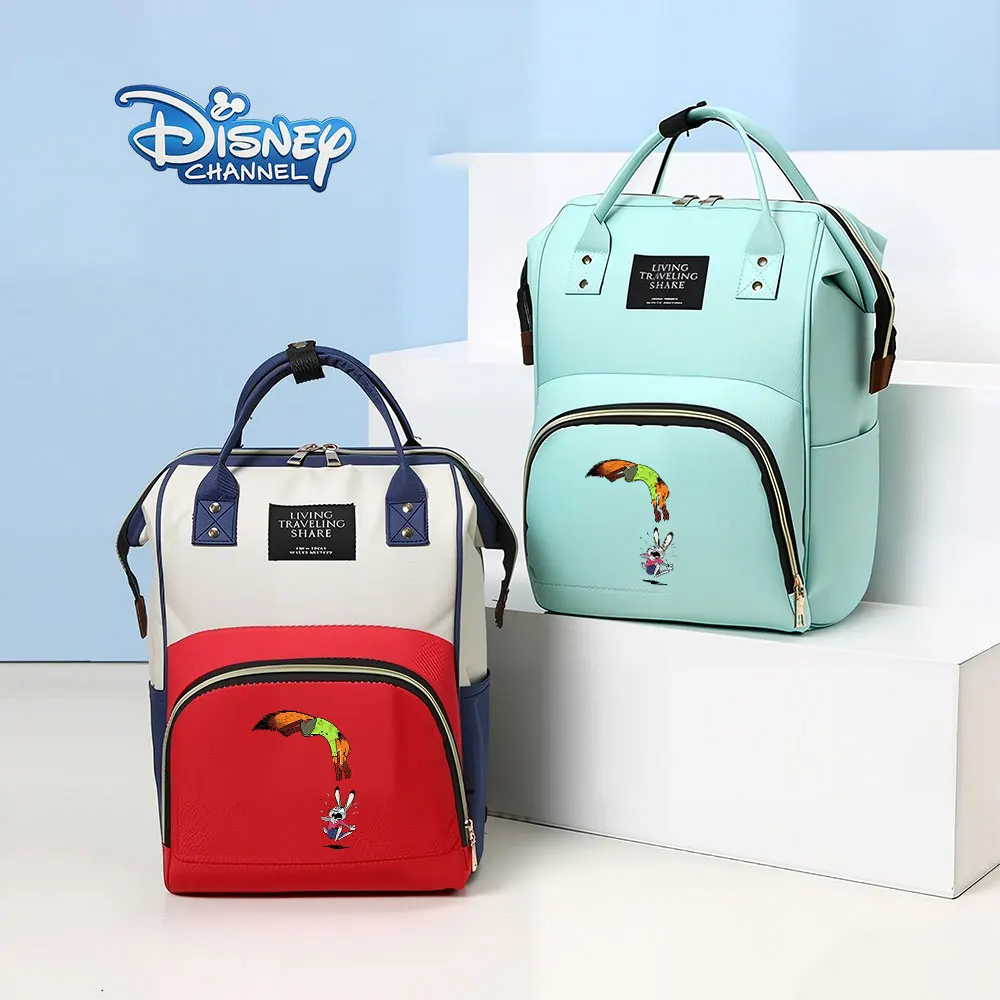 

Disney Zootopia Nylon Diaper Backpack for Women Fashionable Mommy Bag Functional Cute for Everyday Use