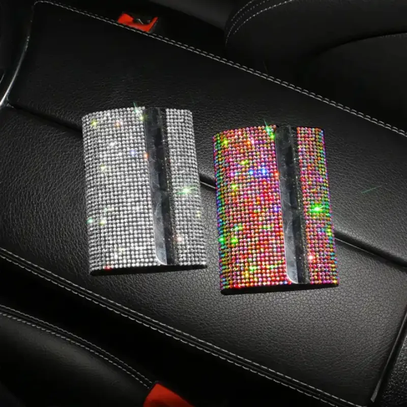 Crystal Car Driver License Card Bag for Auto Driving License Credit Card Storage Organizer ID Box Car Accessories for Women