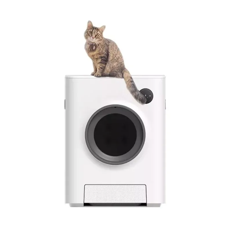 Caja de arena inteligente automática para gatos, desodorización cerrada, caja de autolimpieza, bandeja para mascotas