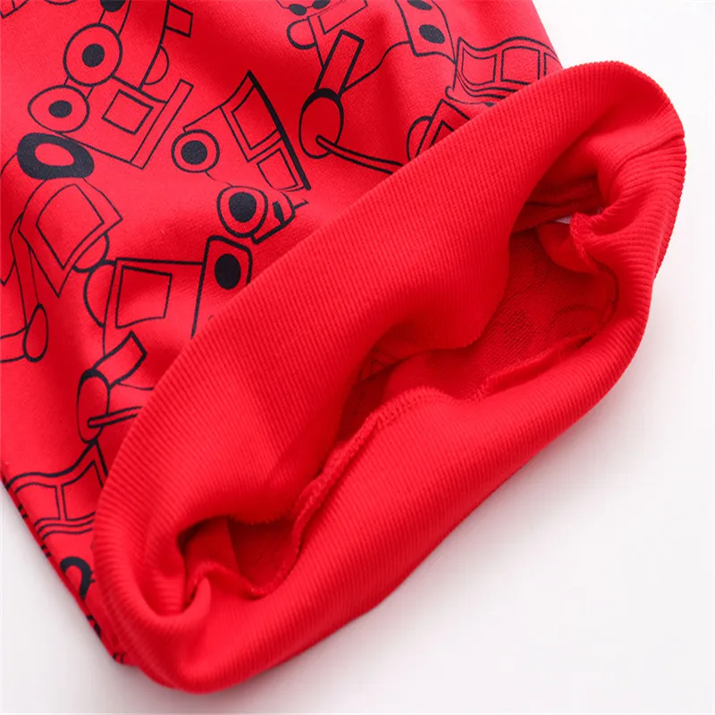 Jumping Meters New Arrival Baby Boys Sweatshirts Cotton Cartoon Cars Printed Long Sleeve Autumn Winter Children Clothing Tops
