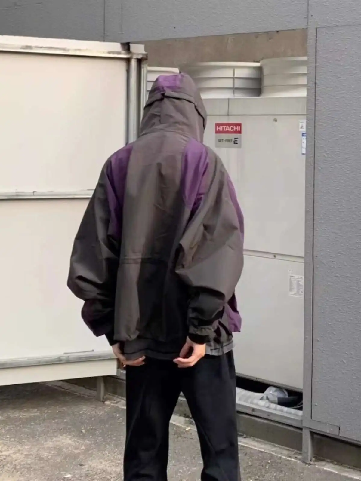 Man Trench Jacket Functional Style Spliced Assault Suit, American Style High Street Coat Men's And Women's Workwear Jacket