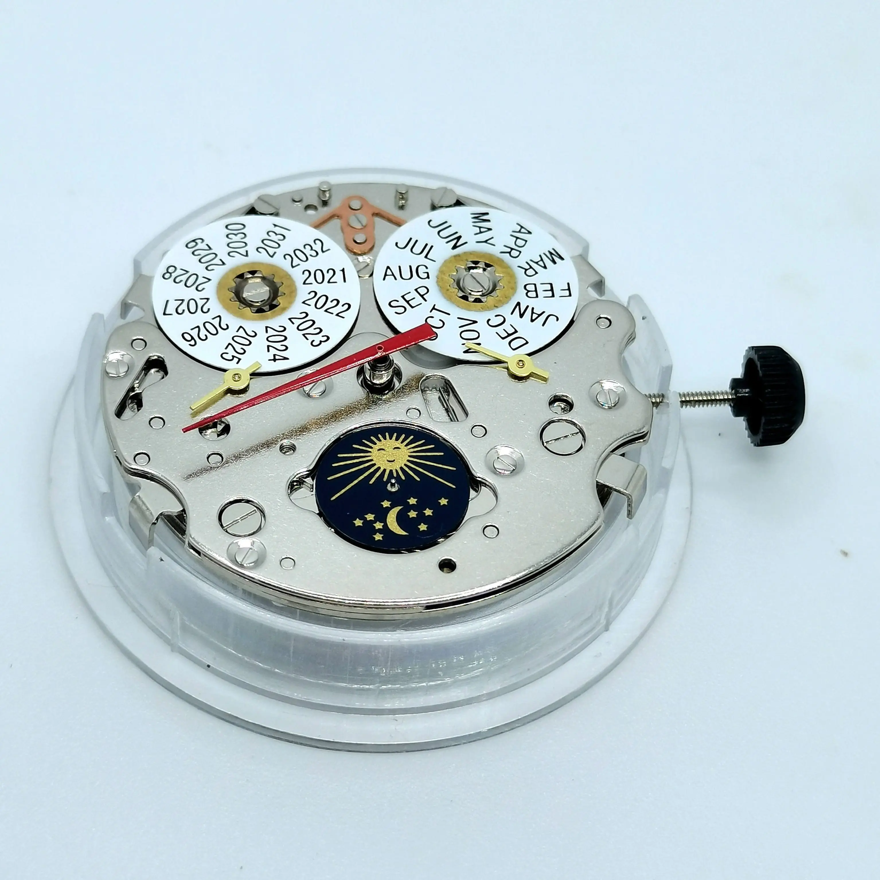 Seagull ST 1655 Year And Month Calendar Display Automatic Movement 21 Jewels White Date 3H Mechanical Watch Movement