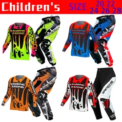 Motorcross Jersey En Broek Kinderkleding Grote Jongen Meisje Kind Motorsport Pak Gear Set Racepak Jeugd Motorfiets Mx