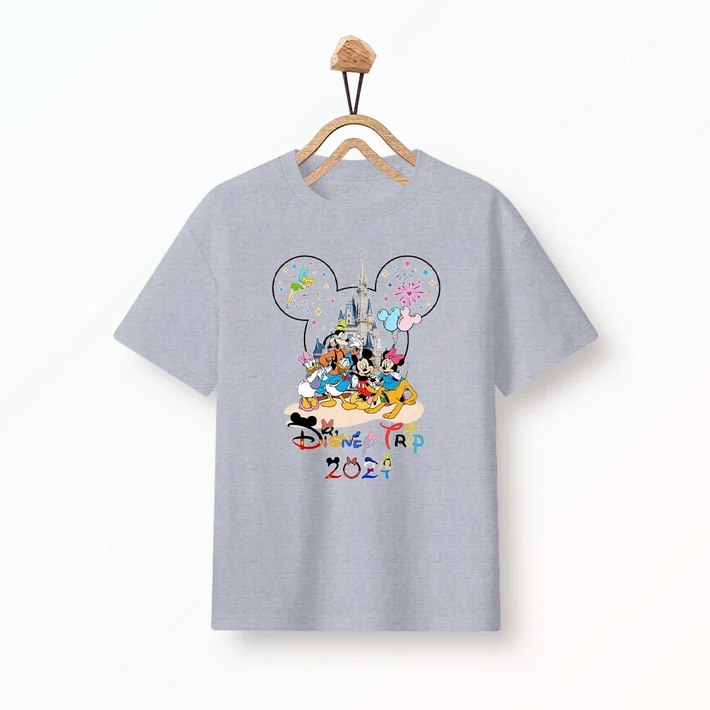 

Disney Vacation 2026 T-Shirts Fun Mickey Minnie Cartoon Disneyland Vacation Outfits