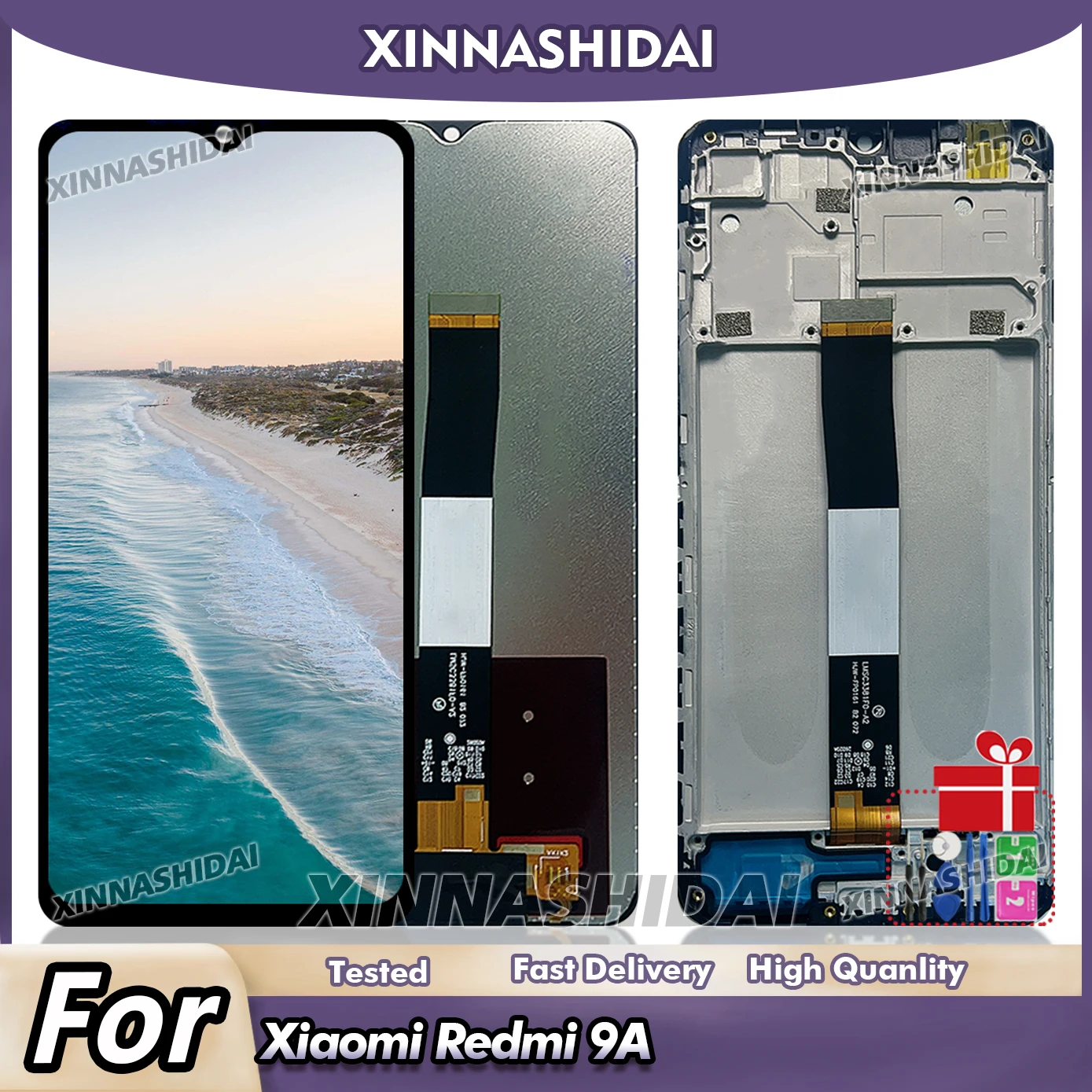 6.53'' For Redmi 9A TFT LCD Display Touch Screen For Xiaomi Redmi 9A,M2006C3LG, Dandelion LCD Assembly Replacement