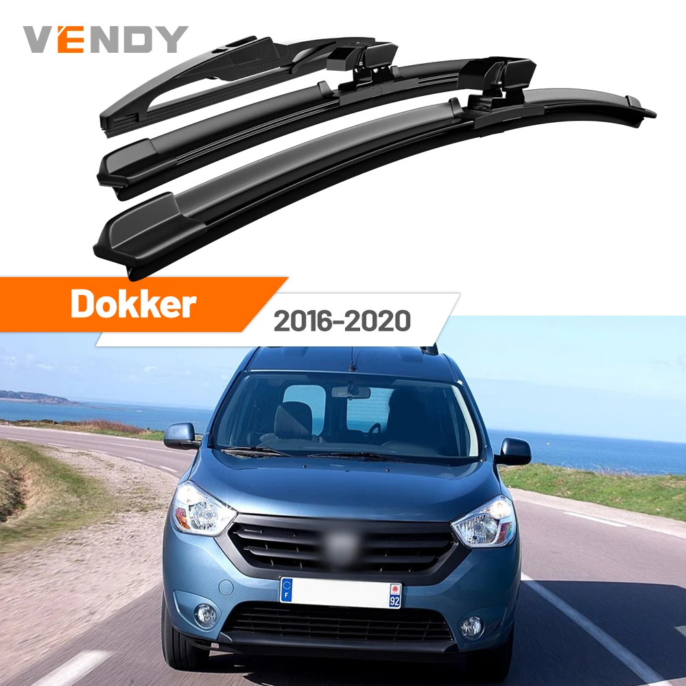 

Для Renault Dokker 2016-2020 (2017, 2018, 2019) — Комплект передних и задних щеток стеклоочистителя, аксессуары