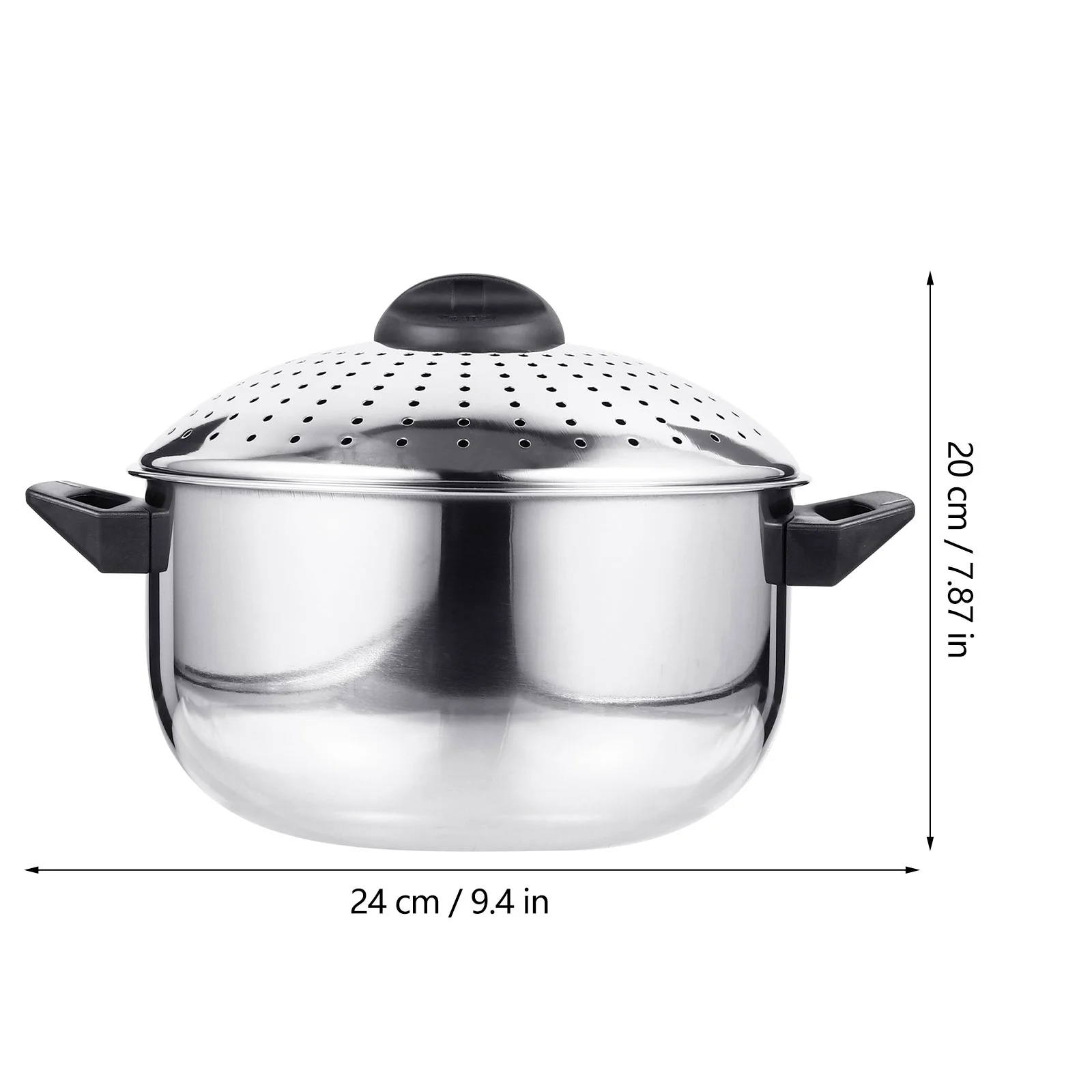 

Noodle Pot Gnocchi Pasta with Strainer Lid Stainless Steel Non-stick Cooking Utensil