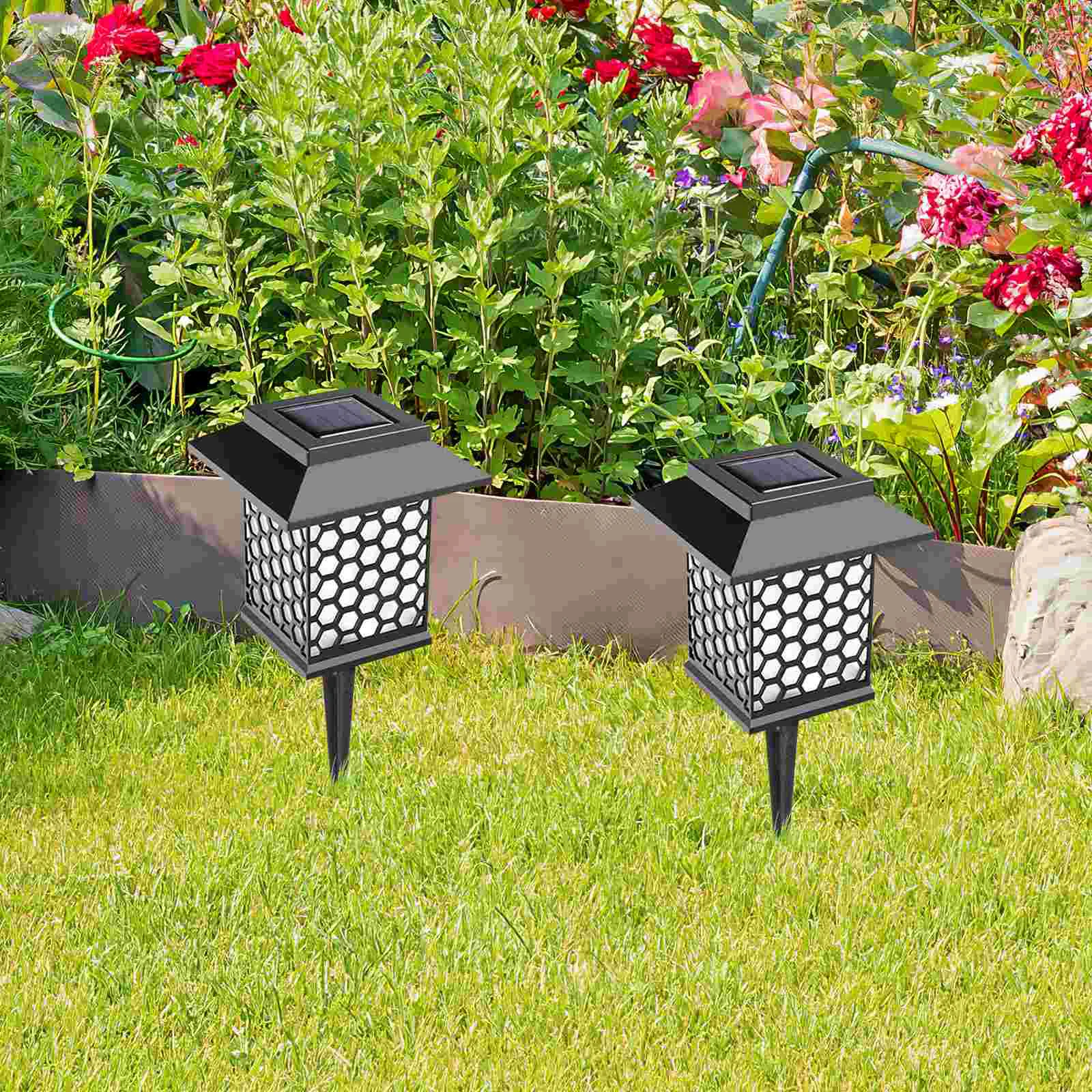 6 Pcs Accessories Lawn Lamp Socket Landscape Lights Floodlights Plastic Solar Stakes