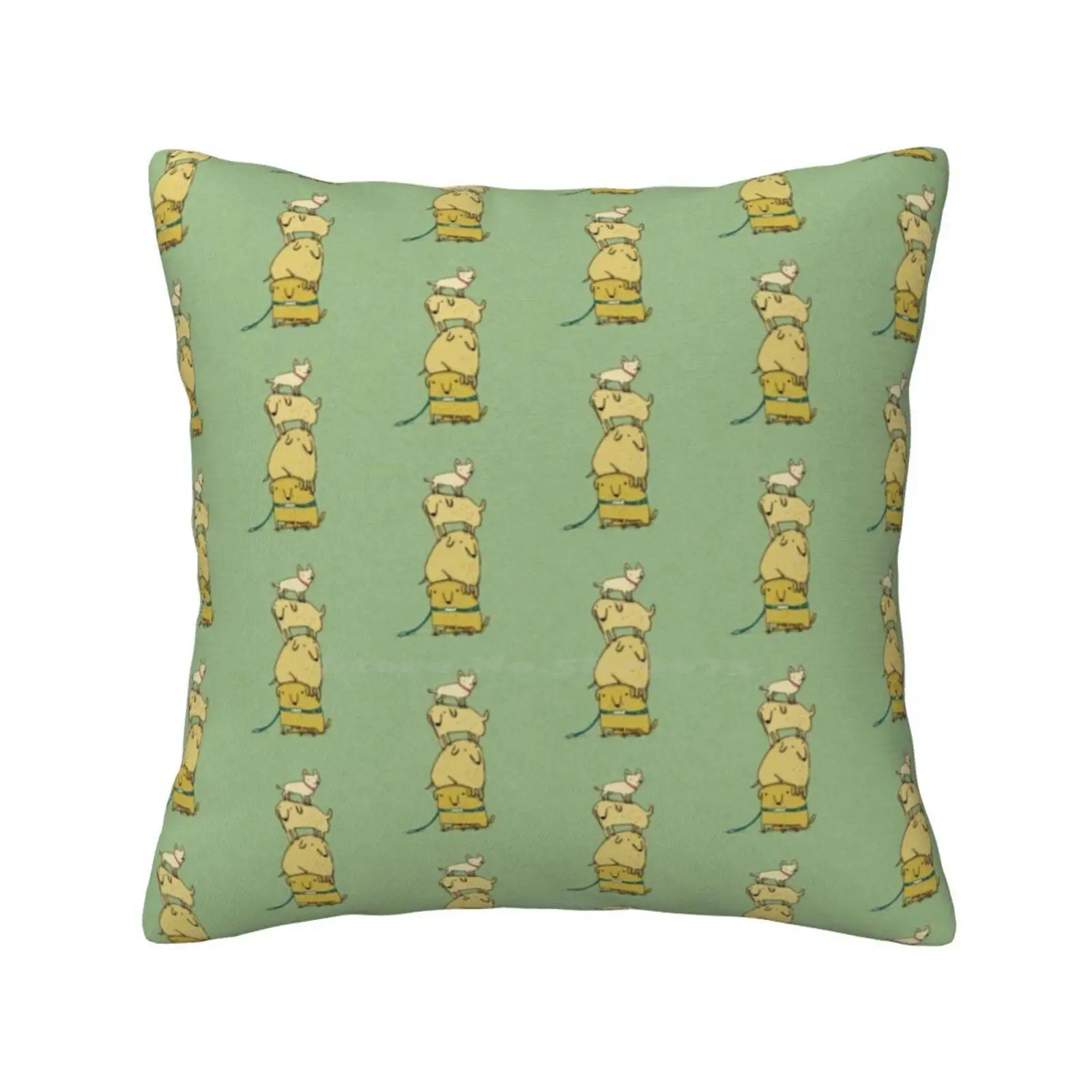 Puppy Totem Bedroom Office Hug Pillowcase Puppy Canine Pet Golden Retriever Labrador Woof Doge Yellow Blonde Garden Chihuahua