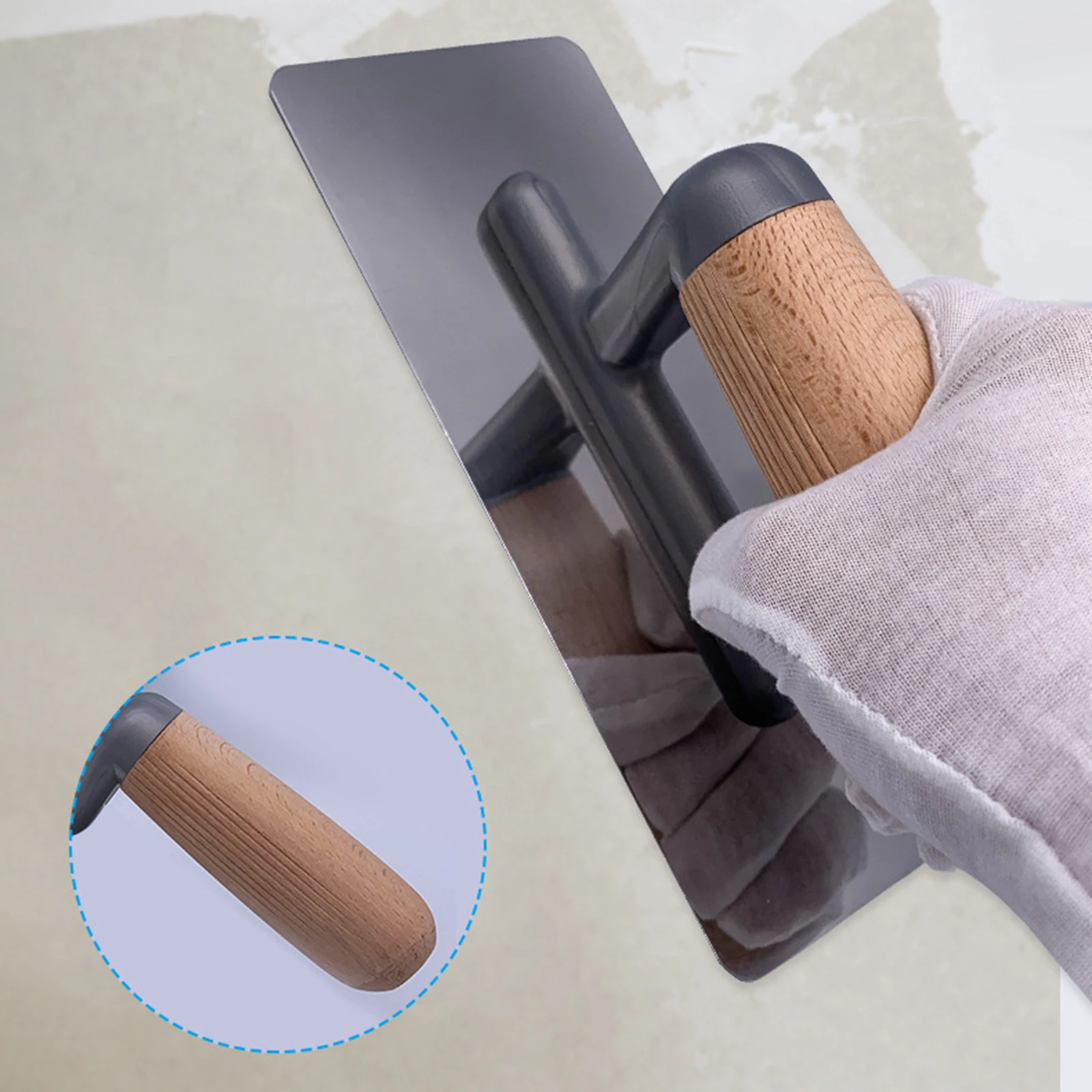 Plastering Trowel Comfort Grip Flat Drywall Trowel Drywall Trowels for Stucco Wall Decoration Applying Putty Wall Construction