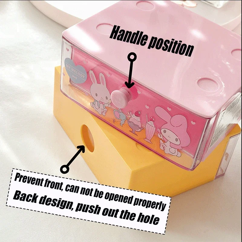 Sanrioハローキティデスクトップ収納ボックス漫画化粧ジュエリークリップスティックステーショナリーオーガナイザープラスチックボックス事務用品
