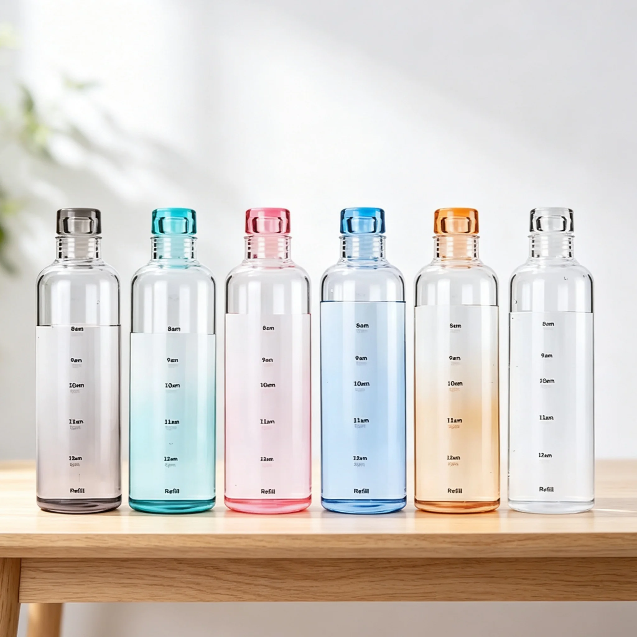 700ml Newest Water Cup Sport Water Bottle With Time Scale Couple Plastic Portable Water Container Anti-drop Outdoor Water Bottle image 6