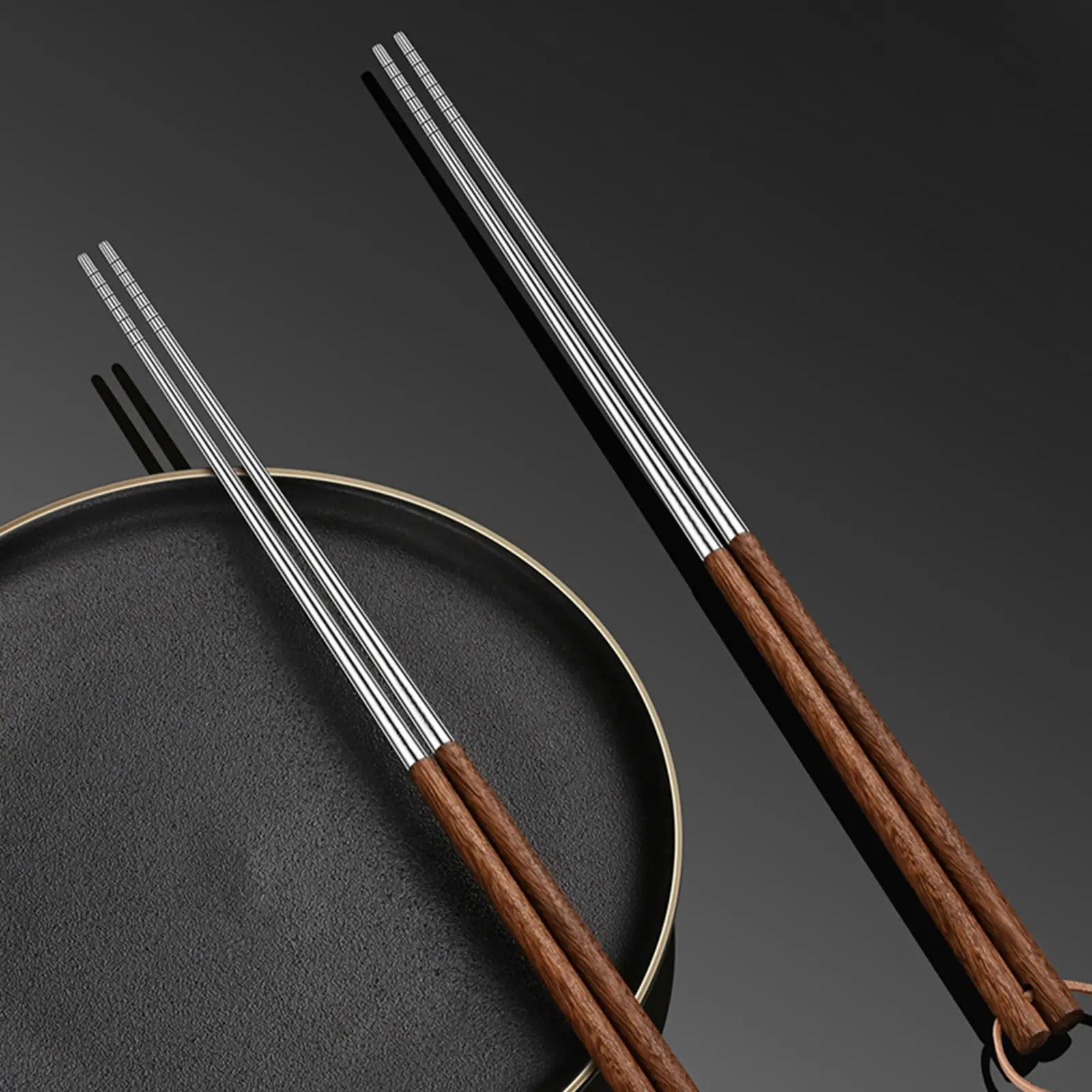 Extra Long Metal Chopsticks Reusable Non Slip Frying Chopsticks for Outdoor Cooking Kitchen Tool Barbecue Food Serving