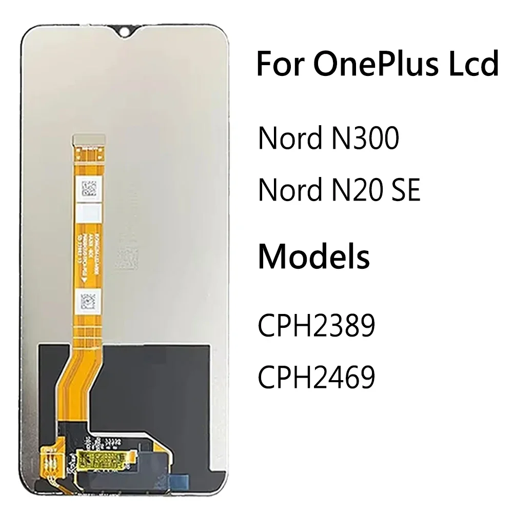 IPS For OnePlus Nord N300 CPH2389 LCD Display Touch Screen Digitizer Assembly Replacement For OnePlus Nord N20 SE CPH2469 LCD