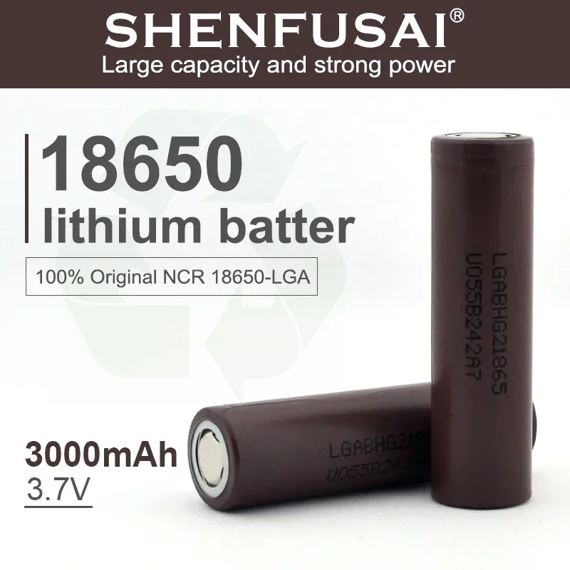 

Lii-PD4 18650 battery 3.7v 18650 HG2 3000mAh Lithium Rechargeable Batteries Continuous Discharge 20A