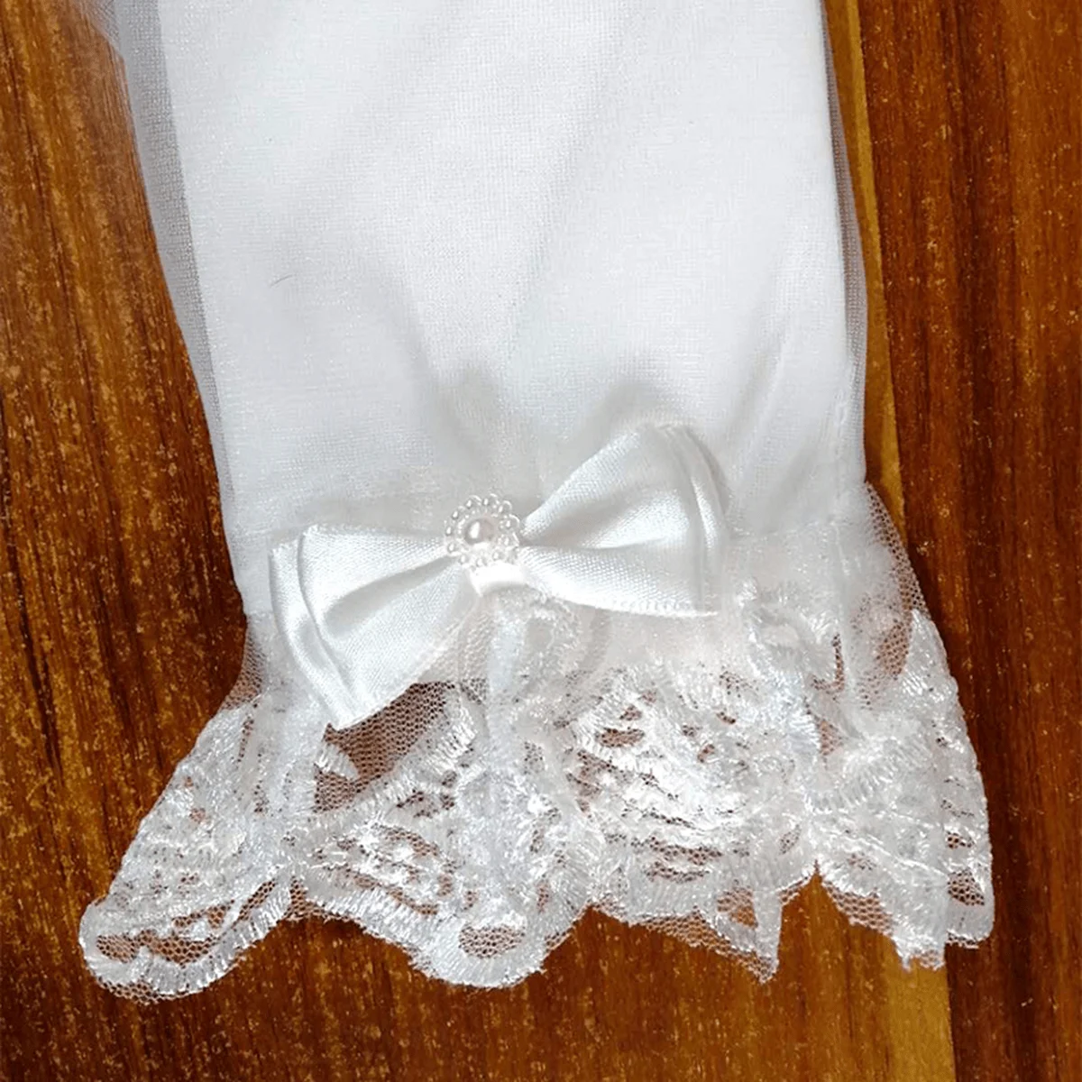 1 pezzo guanti da sposa da sposa da sposa abito da sera in pizzo corto con dita divise guanti decorativi guanti da ballo